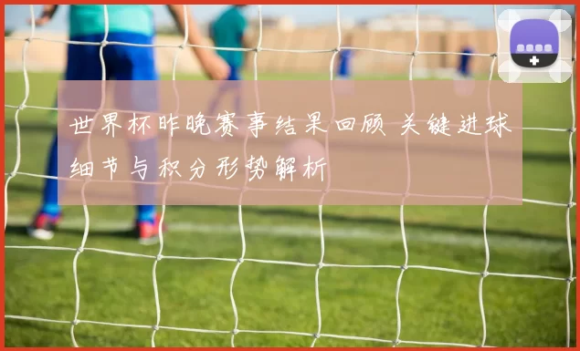 世界杯昨晚赛事结果回顾 关键进球细节与积分形势解析